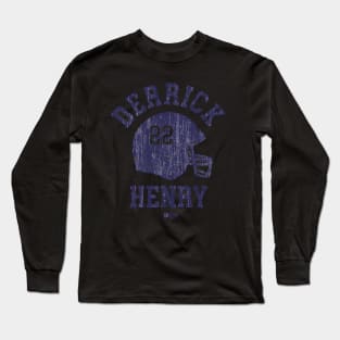 Derrick Henry Tennessee Helmet Font Long Sleeve T-Shirt